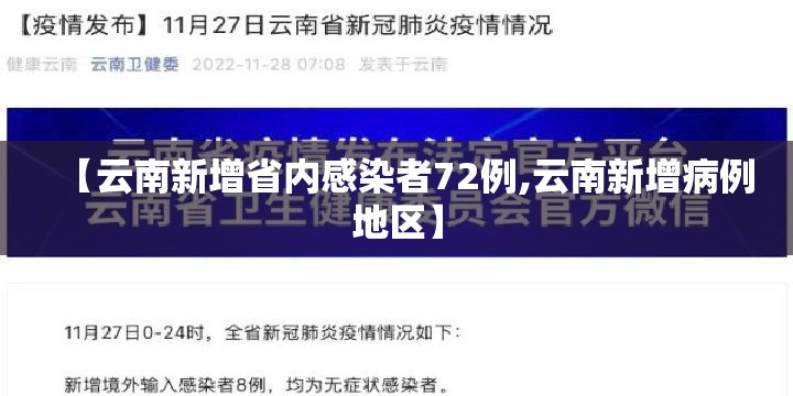 【云南新增省内感染者72例,云南新增病例地区】 【云南新增省内感染者72例,云南新增病例地区】