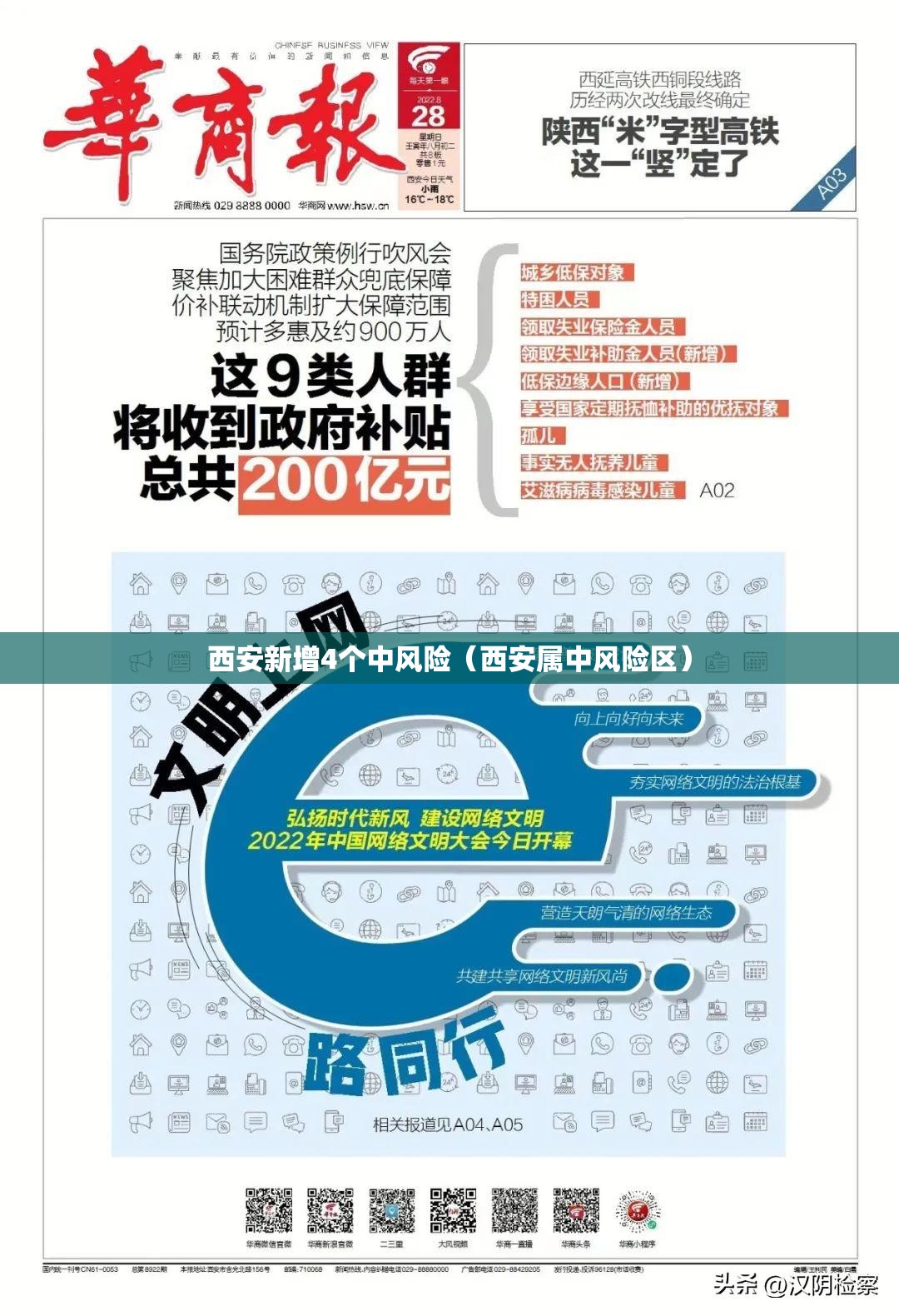 西安新增4个中风险(西安属中风险区) 西安新增4个中风险(西安属中风险区)