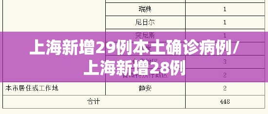 上海新增29例本土确诊病例/上海新增28例 上海新增29例本土确诊病例/上海新增28例