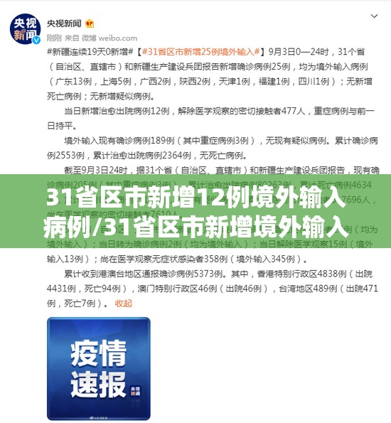 31省区市新增12例境外输入病例/31省区市新增境外输入9例 31省区市新增12例境外输入病例/31省区市新增境外输入9例