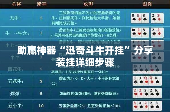 助赢神器“迅奇斗牛开挂	”分享装挂详细步骤