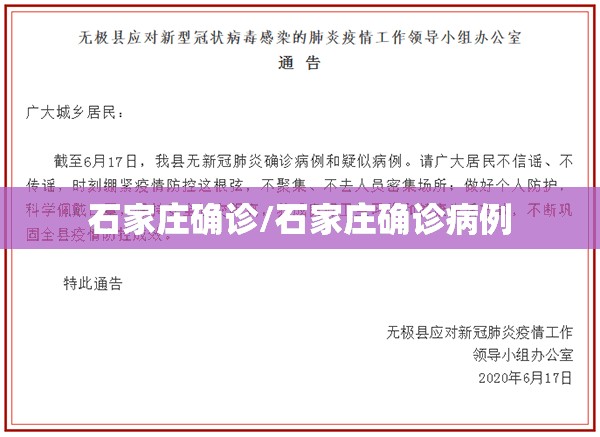 石家庄确诊/石家庄确诊病例
