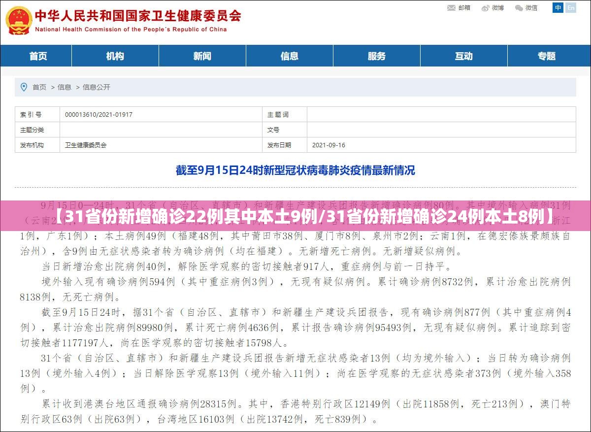 【31省份新增确诊22例其中本土9例/31省份新增确诊24例本土8例】
