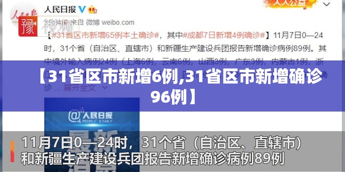 【31省区市新增6例,31省区市新增确诊96例】