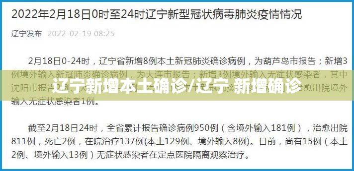 辽宁新增本土确诊/辽宁 新增确诊