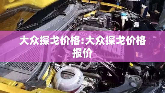 大众探戈价格:大众探戈价格报价