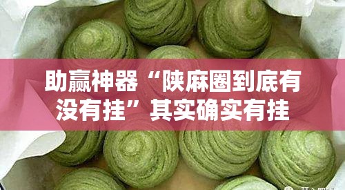 助赢神器“陕麻圈到底有没有挂”其实确实有挂