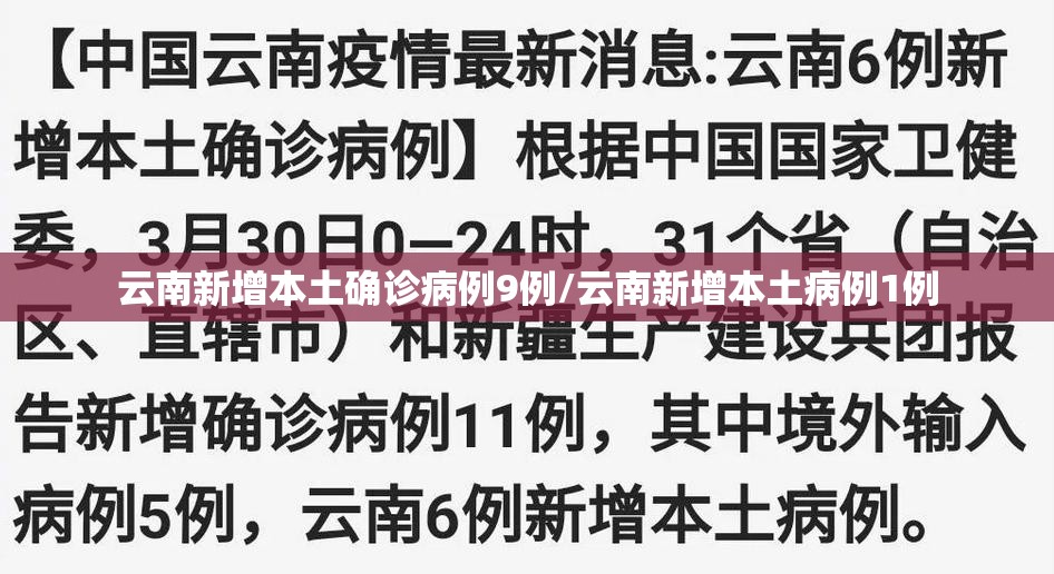 云南新增本土确诊病例9例/云南新增本土病例1例 云南新增本土确诊病例9例/云南新增本土病例1例