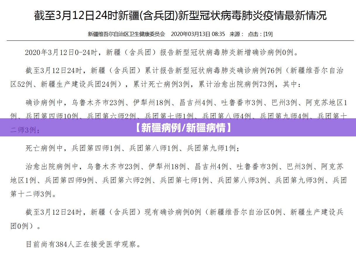 【新疆病例/新疆病情】 【新疆病例/新疆病情】