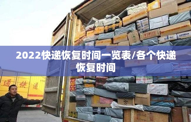 2022快递恢复时间一览表/各个快递恢复时间