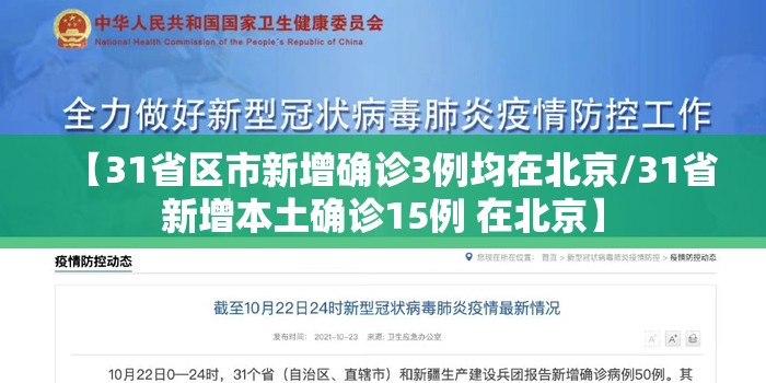 【31省区市新增确诊3例均在北京/31省新增本土确诊15例 在北京】 【31省区市新增确诊3例均在北京/31省新增本土确诊15例 在北京】