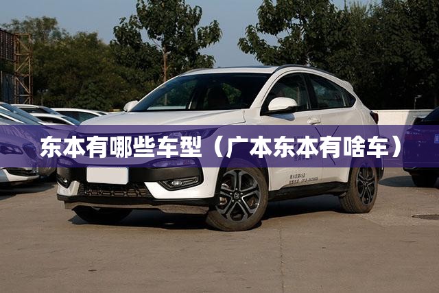东本有哪些车型(广本东本有啥车) 东本有哪些车型(广本东本有啥车)