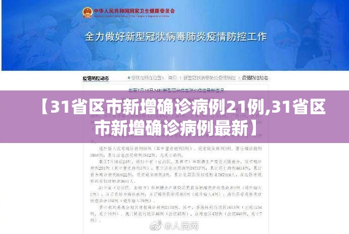 【31省区市新增确诊病例21例,31省区市新增确诊病例最新】 【31省区市新增确诊病例21例,31省区市新增确诊病例最新】