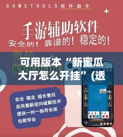 可用版本“新蜜瓜大厅怎么开挂”(透视挂)辅助透视教程