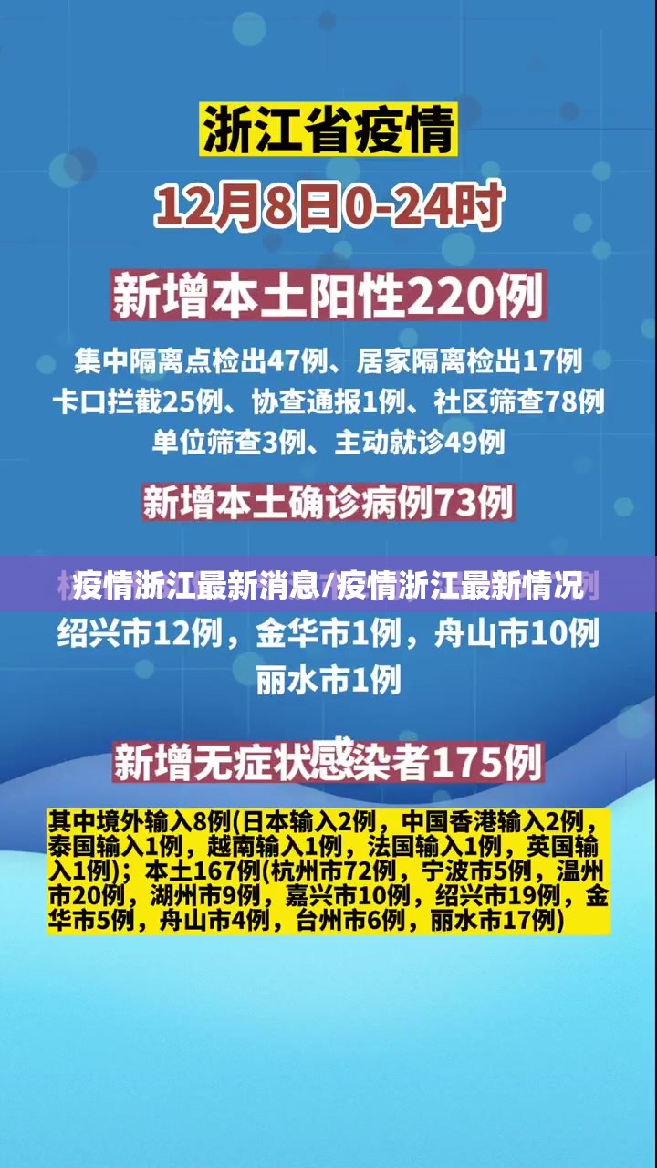 疫情浙江最新消息/疫情浙江最新情况 疫情浙江最新消息/疫情浙江最新情况