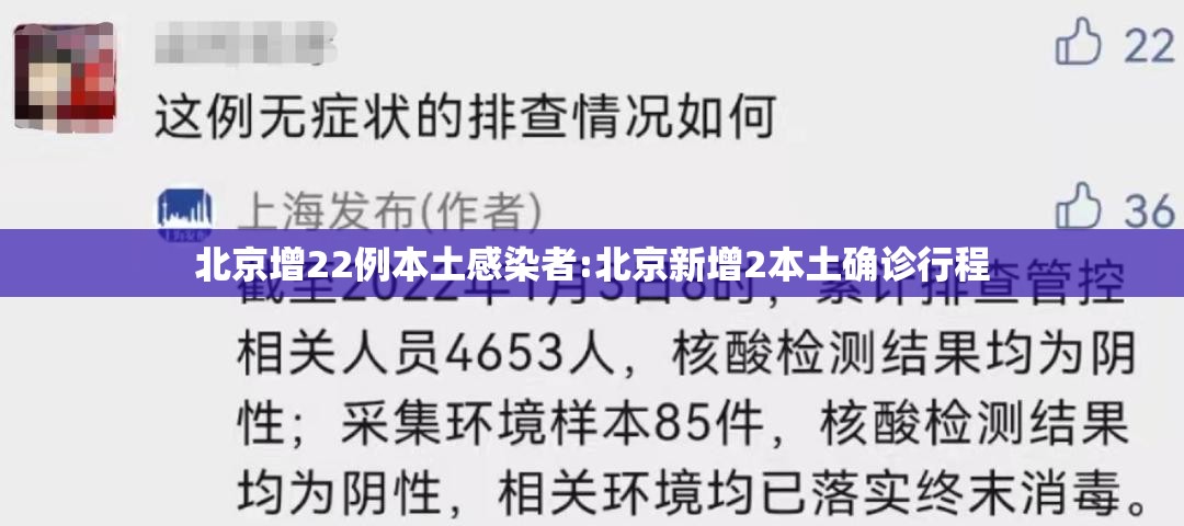 北京增22例本土感染者:北京新增2本土确诊行程 北京增22例本土感染者:北京新增2本土确诊行程