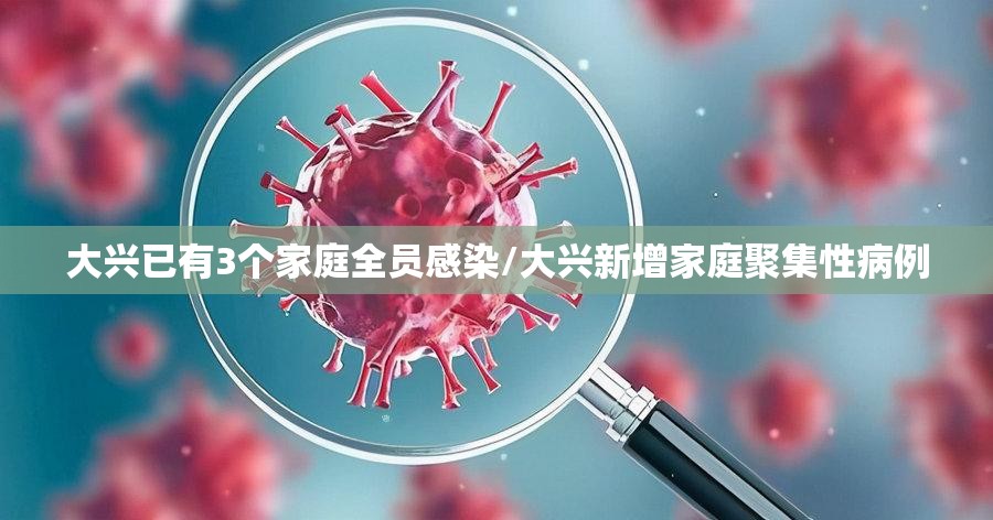 大兴已有3个家庭全员感染/大兴新增家庭聚集性病例