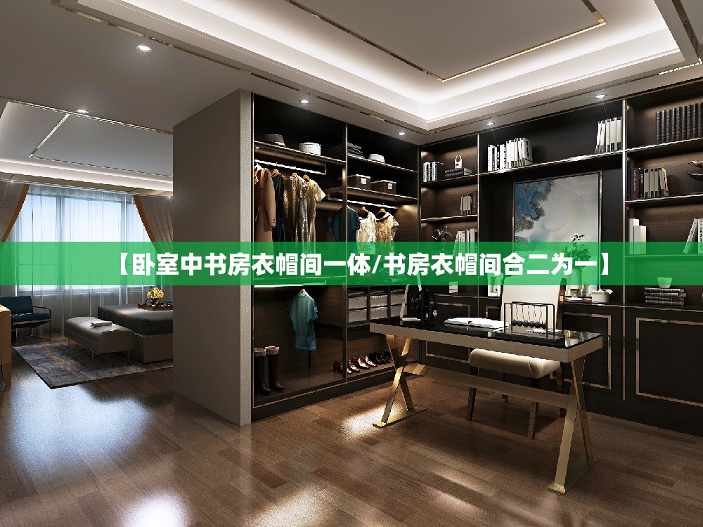 【卧室中书房衣帽间一体/书房衣帽间合二为一】