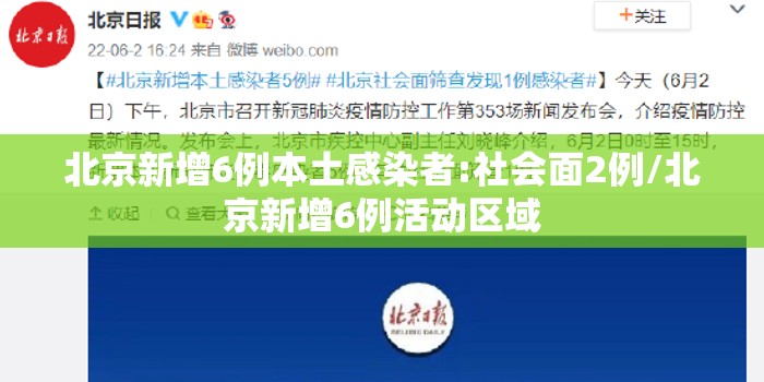 北京新增6例本土感染者:社会面2例/北京新增6例活动区域 北京新增6例本土感染者:社会面2例/北京新增6例活动区域