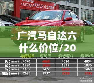 广汽马自达六什么价位/2022马自达6售价 广汽马自达六什么价位/2022马自达6售价