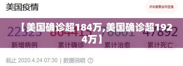 【美国确诊超184万,美国确诊超1924万】 【美国确诊超184万,美国确诊超1924万】