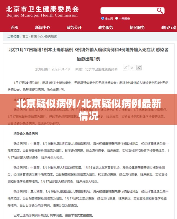 北京疑似病例/北京疑似病例最新情况 北京疑似病例/北京疑似病例最新情况