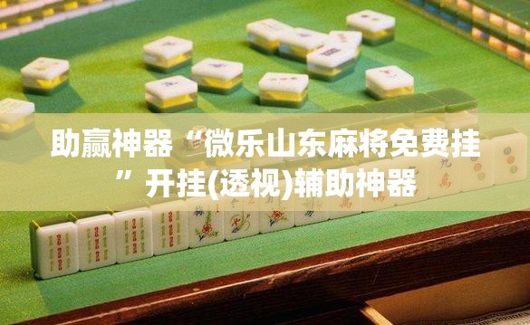 助赢神器“微乐山东麻将免费挂”开挂(透视)辅助神器