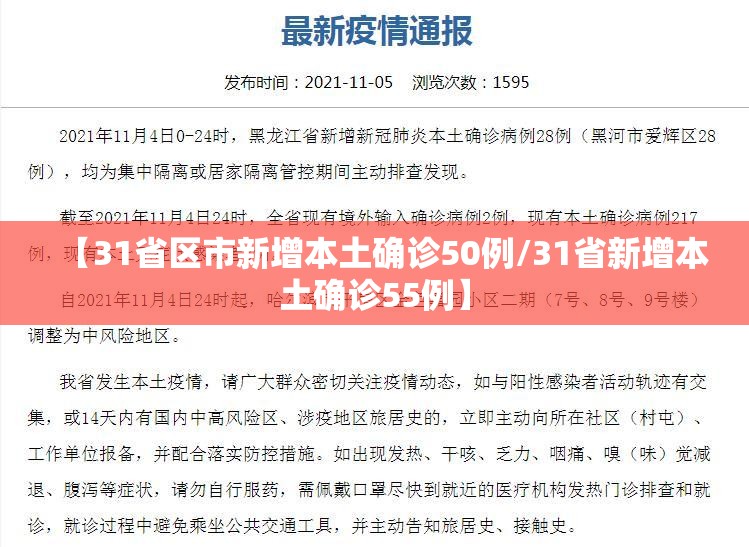 【31省区市新增本土确诊50例/31省新增本土确诊55例】 【31省区市新增本土确诊50例/31省新增本土确诊55例】