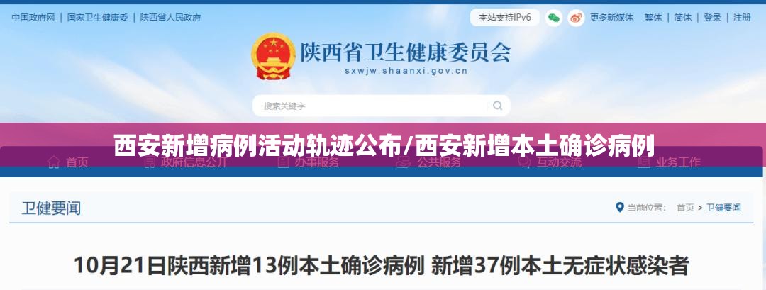 西安新增病例活动轨迹公布/西安新增本土确诊病例 西安新增病例活动轨迹公布/西安新增本土确诊病例