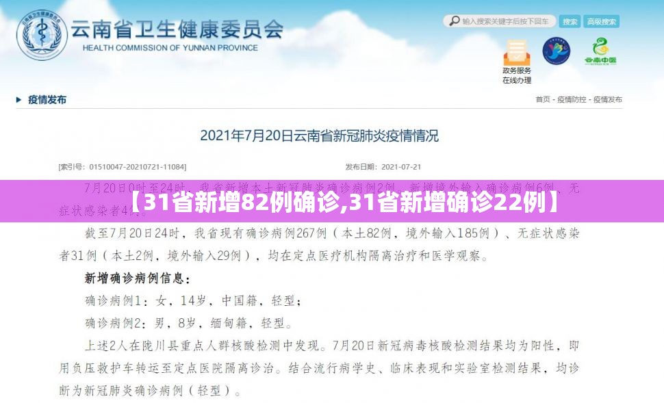 【31省新增82例确诊,31省新增确诊22例】