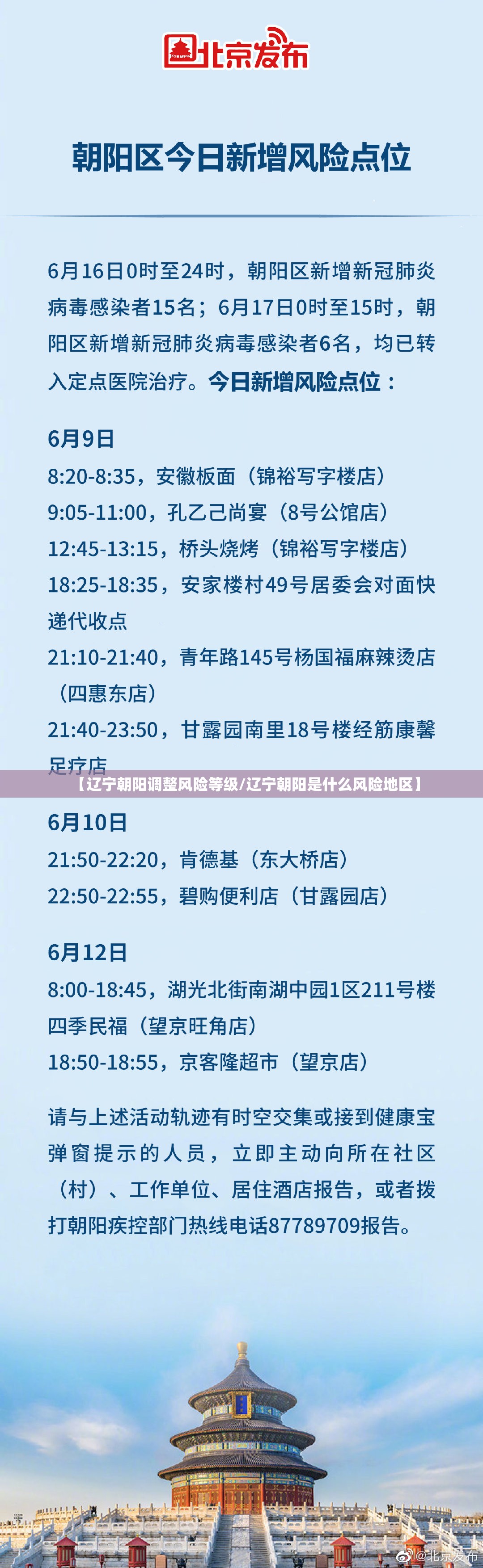 【辽宁朝阳调整风险等级/辽宁朝阳是什么风险地区】 【辽宁朝阳调整风险等级/辽宁朝阳是什么风险地区】