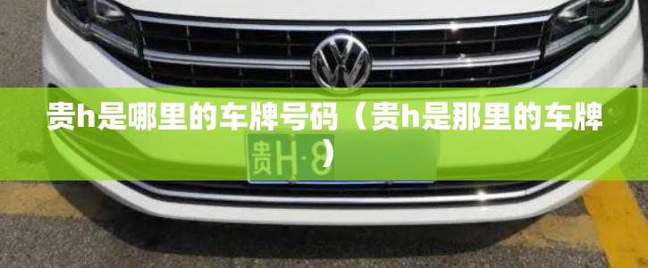 贵h是哪里的车牌号码（贵h是那里的车牌）