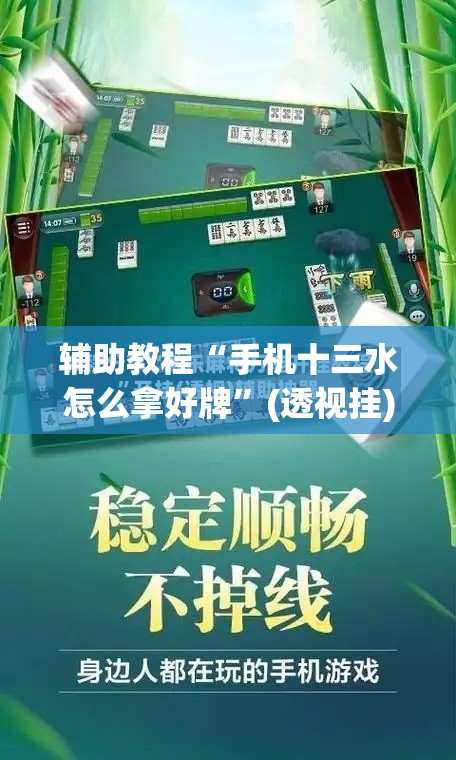 辅助教程“手机十三水怎么拿好牌”(透视挂)辅助透视教程