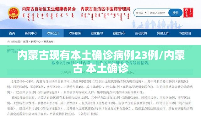 内蒙古现有本土确诊病例23例/内蒙古 本土确诊 内蒙古现有本土确诊病例23例/内蒙古 本土确诊