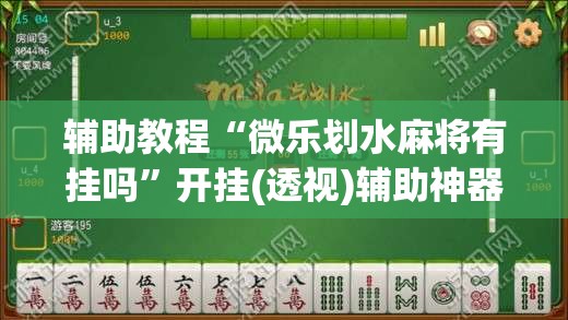 辅助教程“微乐划水麻将有挂吗”开挂(透视)辅助神器