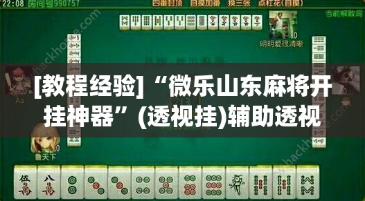 [教程经验]“微乐山东麻将开挂神器”(透视挂)辅助透视教程