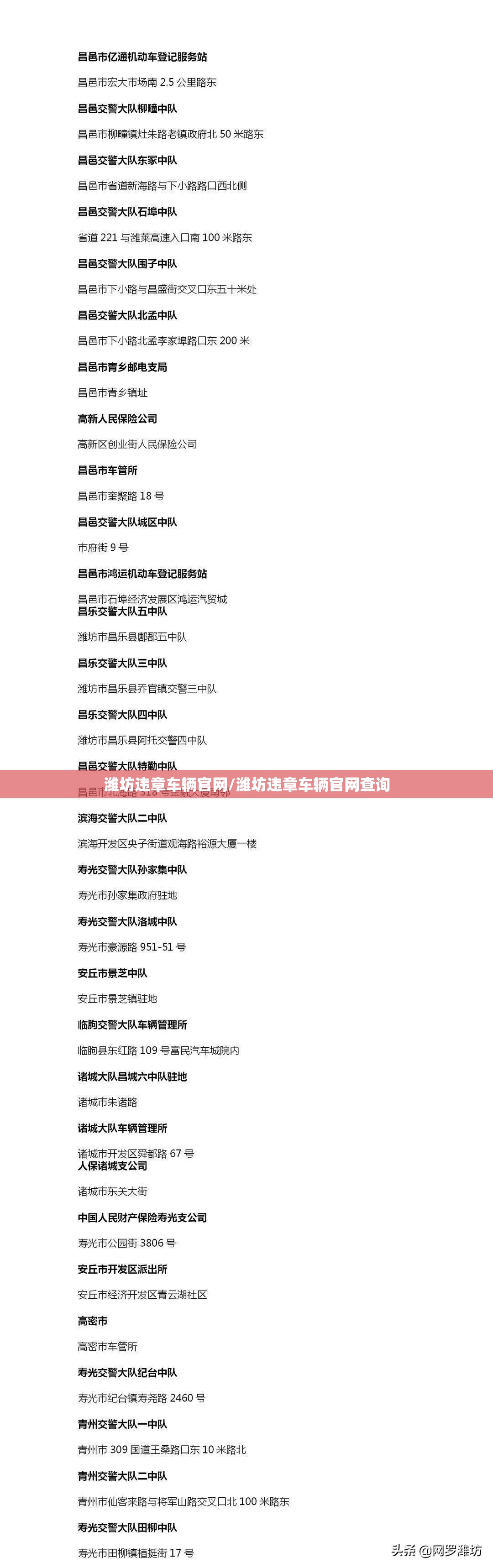 潍坊违章车辆官网/潍坊违章车辆官网查询 潍坊违章车辆官网/潍坊违章车辆官网查询