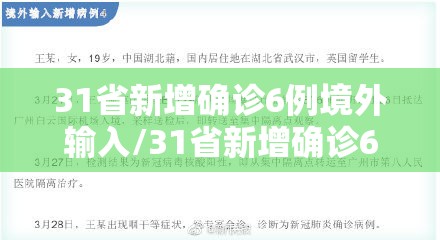 31省新增确诊6例境外输入/31省新增确诊6例 境外